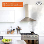V-COME Heat Alarm with Sealed 10-Year Li-Battery, Standalone Heat Detector with Big Test&Silence Button, BS 5446-2, VH03