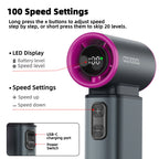 Ultra High Speed Kipas 6000mAh 3 in 1 Kipas Hapus debuKipas Maximum Sp