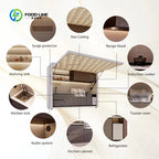Customized Modular Outdoor Kitchen Cabinet Factory Direct Sales Modular Kitchen for Guesthouse Bbq Island Outdoor Kitchen Grill