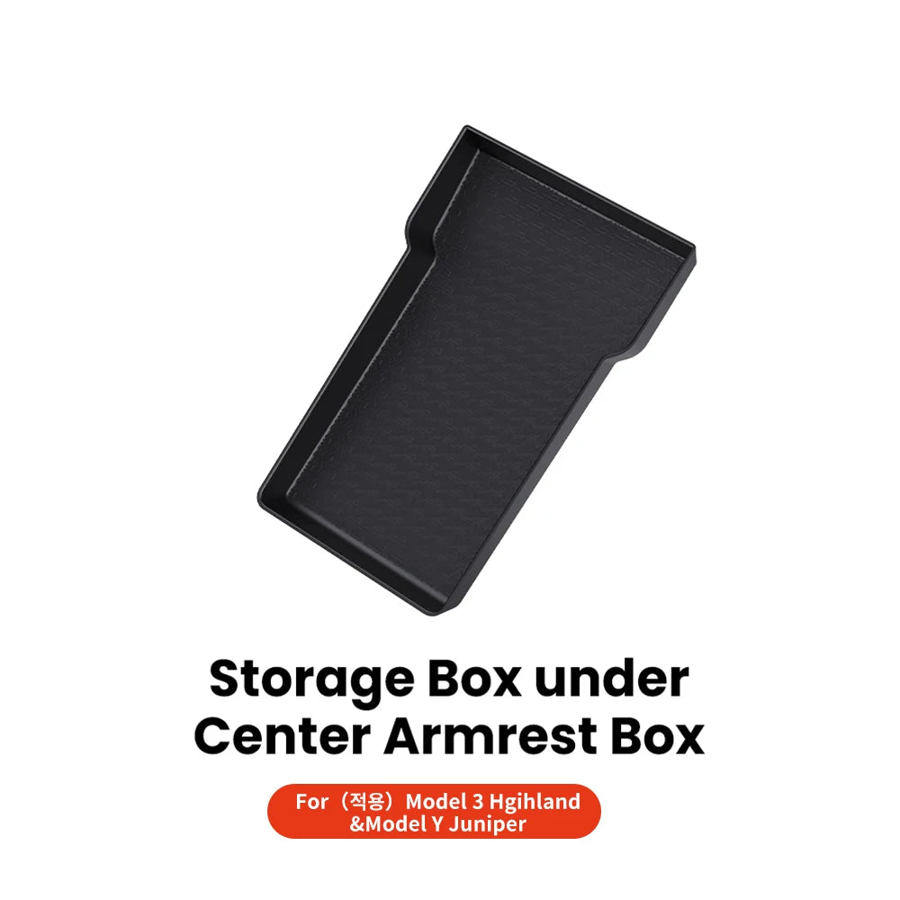 YZ For New Tesla Model 3 Y Highland Juniper 2025 Center Console Under Storage Under Organizer Interior Storage Box Organizer