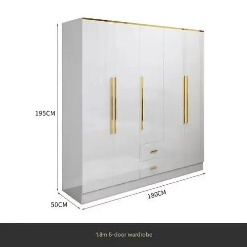 White Gold Wardrobe Designer Clothes Waterproof Children Wardrobe Organizers Nordic Vestidor De Armario Abiertos Hotel Furniture