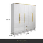 White Gold Wardrobe Designer Clothes Waterproof Children Wardrobe Organizers Nordic Vestidor De Armario Abiertos Hotel Furniture