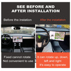 GPS Stand Navigation Screen Rotating Holder Left Right 30 Degree Swivel Mount Bracket for Tesla Model 3 Y 2023 Car Accessories