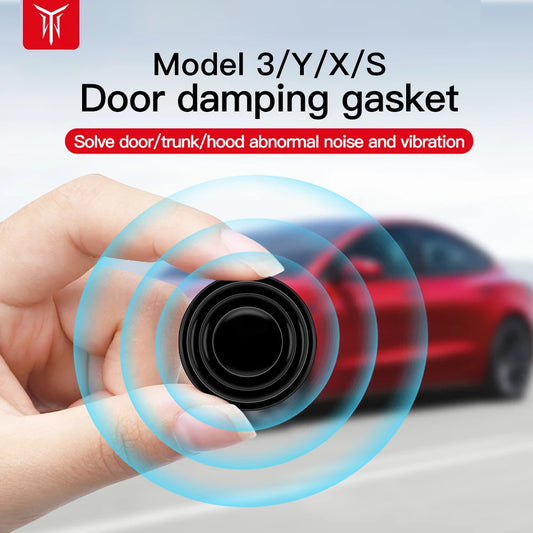 YZ For Tesla Model X S 3 Y Highland Juniper Door Shock Absorber Door Silicone Shock Absorption For Tesla Car Accessorices