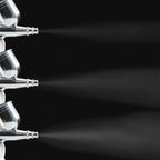 SAGUD Professional Airbrush Set 0.2 0.3 0.5mm Needles Nozzle Quick Release with Air Hose - Dual-Action Gravity Feed Airbrush Kit