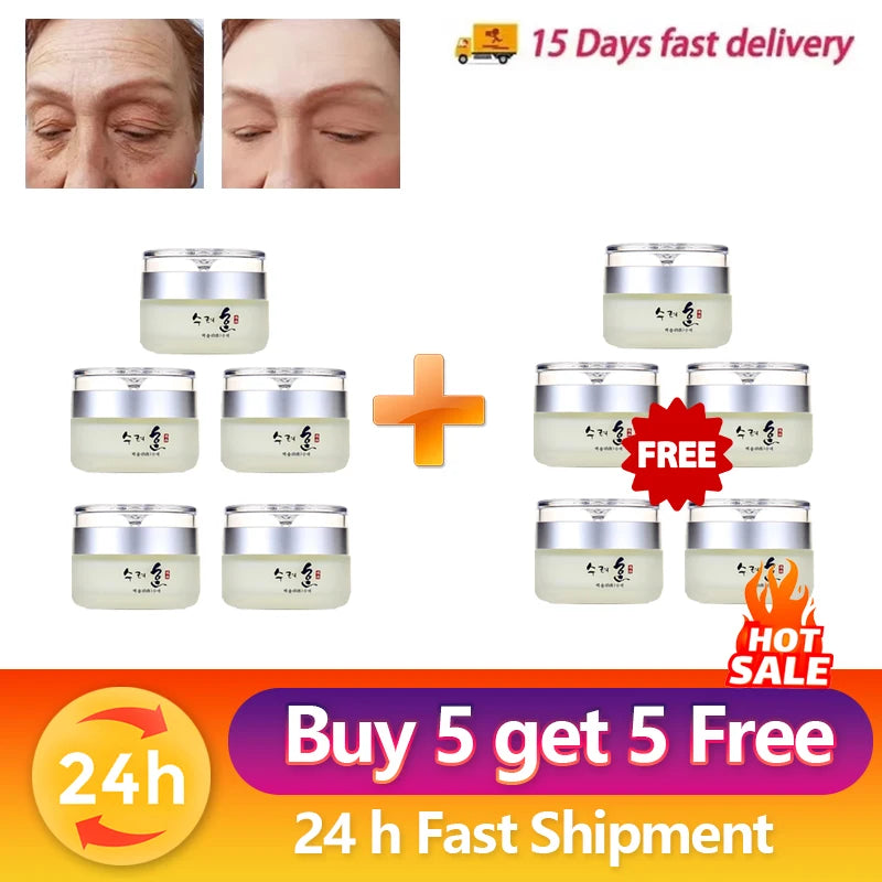 Korean Whitening Skincare Cream Collagen Anti-Wrinkle Firming Face Cream Deep Hydration to Fade Fine Lines and Lift Anti-Aging