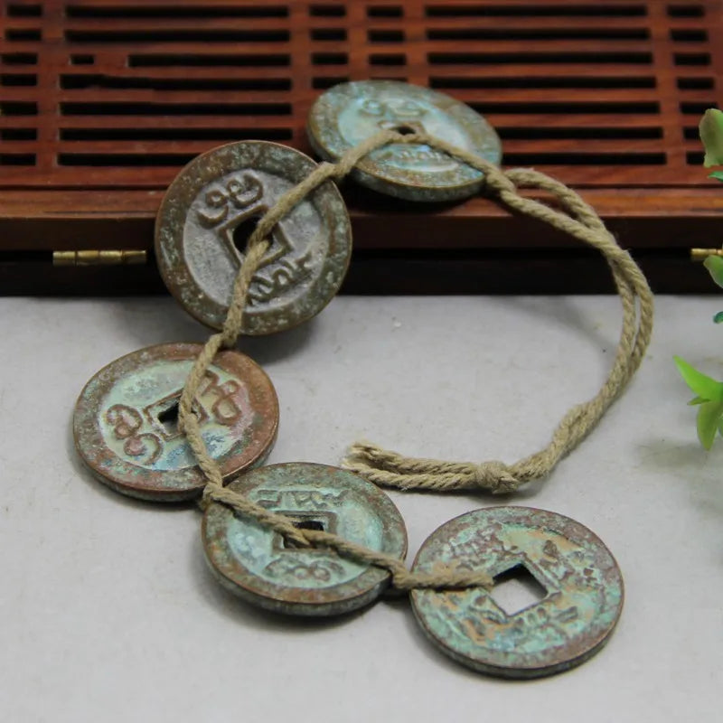 Chinese Ancient Coins Bronze Coins Pure Copper Five Emperors' Money