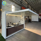 Outdoor Kitchen Island Modular Outdoor Kitchen Cabinet Made in China Foodline Outdoor Kitchens with Grill Complete Set Aluminum