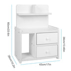 Bedside Table Nightstands for Bedroom Multi-functional Storage Cabinet   Bedroom Furniture Bed Table Simple Locker Shelf
