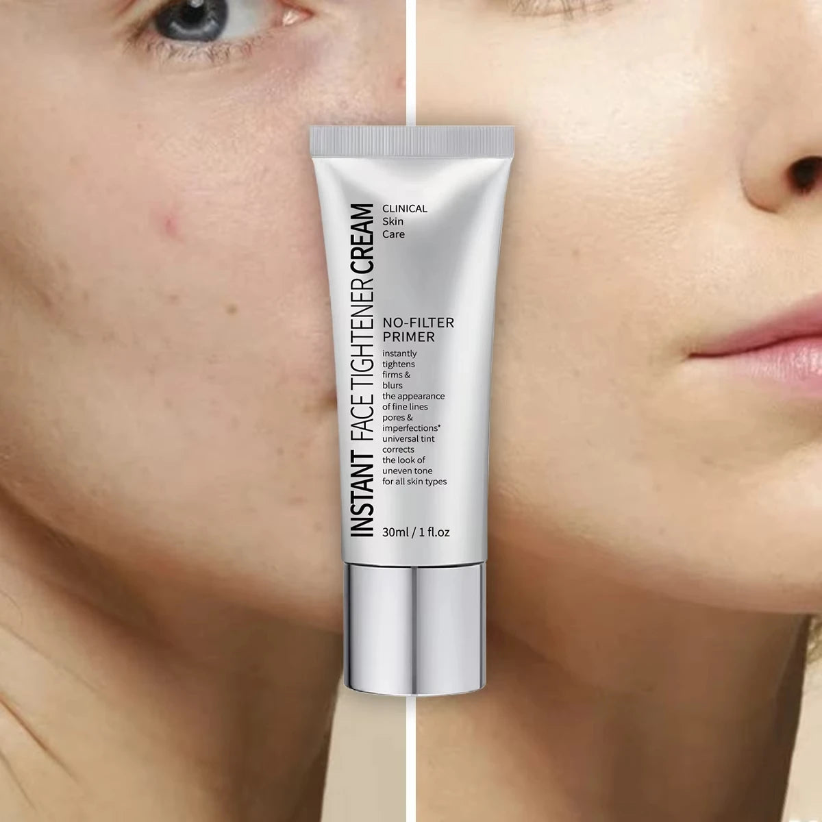 Natural No-Filter Primer & Concealer – Instant Firming, Oil Control Cream