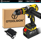 Brushless Electric Drill Cordless Screwdriver 13MM Chuck Impact Drill Wireless With Li-ion Battery Power Tool for Ice Fishing