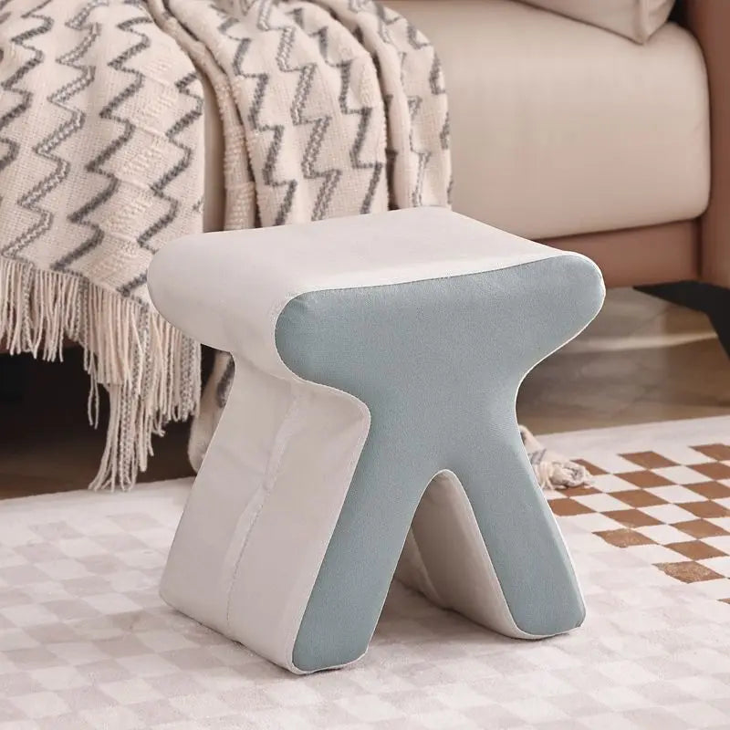 Creative Technology Cloth Stool Nordic Light Luxury Dressing Room Small Stool for The Entrance Living Room