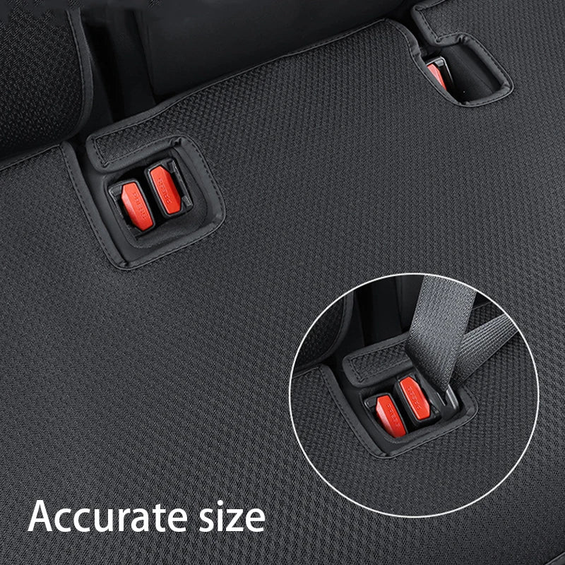 Comfortable Ice Silk Car Seat Covers for Tesla Model Y/3 (2018-2026) | Breathable