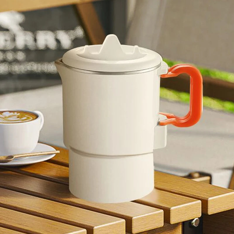 Home mini electric kettle folding outdoor travel portable insulation kettle small automatic electric hot water