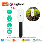 Zigbee Soil Tester Moisture Sensor Meter Tuya Temperature Humidity Moisture Detector For Plants Smart Home Automation Irrigation