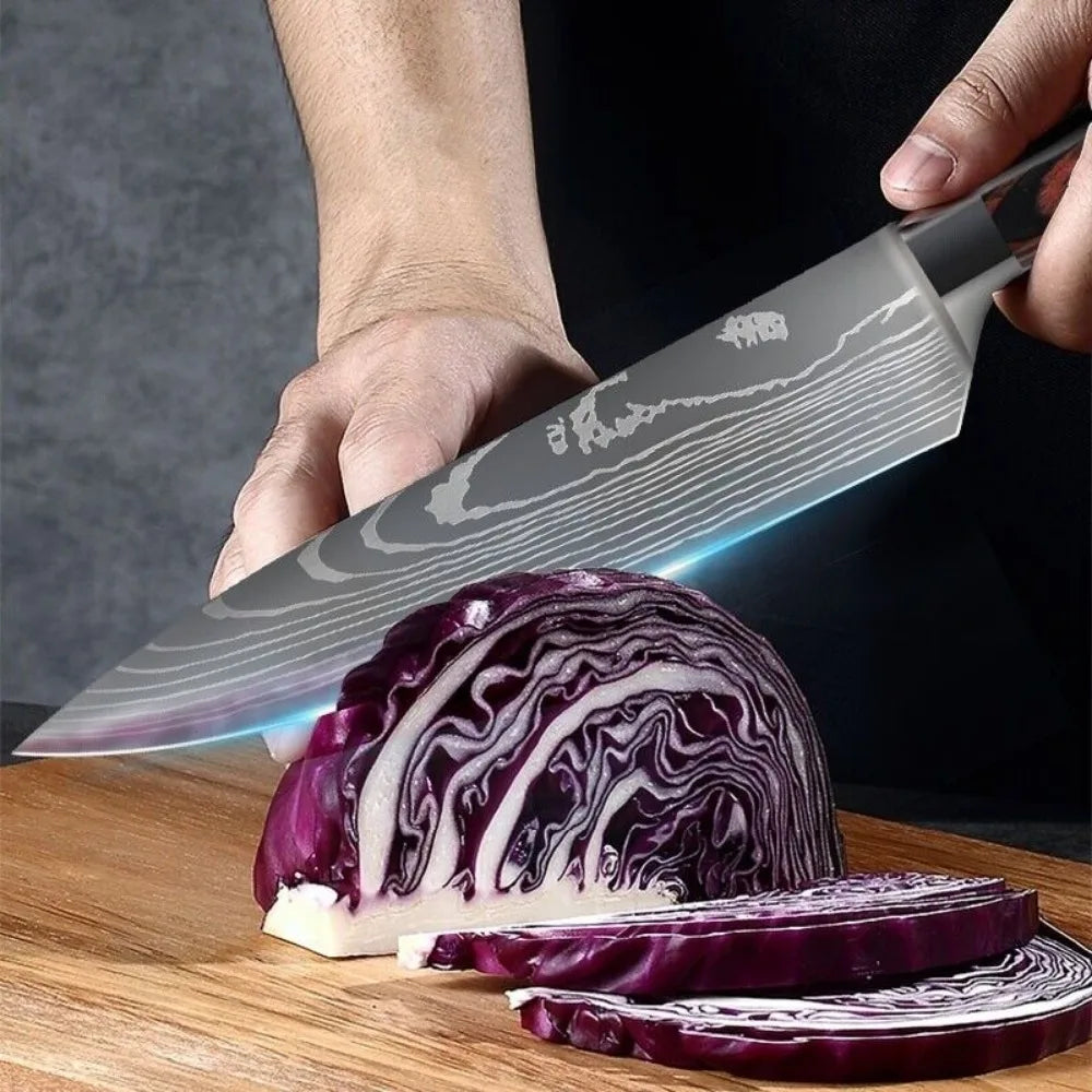 Professional Chef Kitchen Knives Stainless Steel 7CR17 Meat Cleaver  Extremely sharp Fruit Vegetable Utility Chef Kitchen Tool