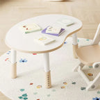 Pea Table  Children'sPeanutTableBabyEarly Education Learning Table Kindergarten Kids Reading Desk Baby Cute HousewearFurnishings