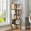 YITAHOME Wooden 5-Tier Corner Bookcase - Floor Standing Display Shelf for Living Room Office, 54x40x159.5cm