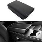 for Tesla Model Y 3 ABS Carbon Fiber Center Console Wrap Cover Kit Dashboard Armrest Door Side Trim Sticker Interior Accessories