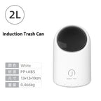 Intelligent Sensor Desktop Waste Bin for Home Office Children Bathroom Mini Small Size Bucket  Anti Pinching Light Waste Bin