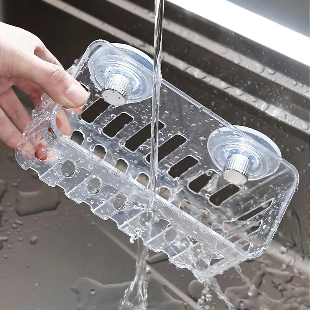Kitchen Sink Drain Rack Portable Dish Washing Cloth Pot Brush Storage Shelf Soap Sponge Holder Bathroom Organizer Basket
