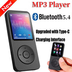 1.8 Inch MP3 MP4 Music Player HiFi Bluetooth 5.4 Student Walkman with FM Alarm Clock E-Book Sports Running Walking Music Play