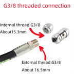 G3/8 Internal Thread Sewer Cleaning Nozzle Pipeline Dredging Tool High Pressure Cleaning Machine Nozzle Stainless steel Material