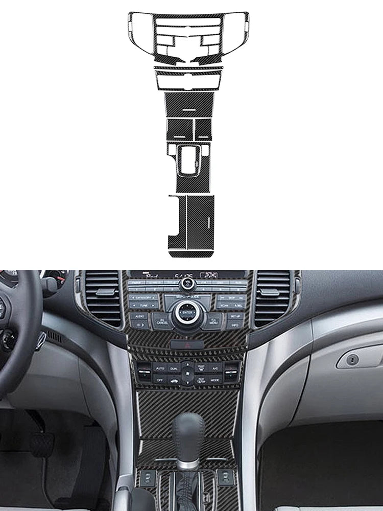 Brand New ABS Carbon Fiber Decorative Car Various Parts Cover Trim Sticker For ACURA TSX 2009-2014 Interior Accessories Stickers
