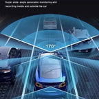 3 Channel Car DVR UHD 4K 3-Lens Inside Vehicle Dash Cam Three Way Came