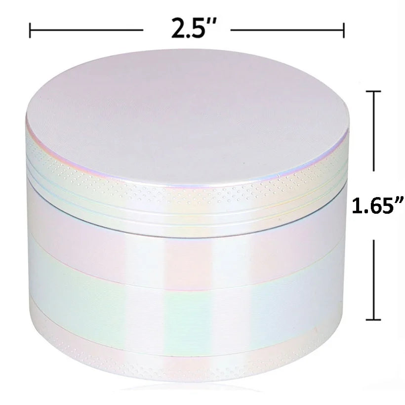2.5" 63MM Dry Herb Grinder Metal 4-layer Tobacco Grinder Spice Miller Crusher Zinc Alloy Smoke Accessories