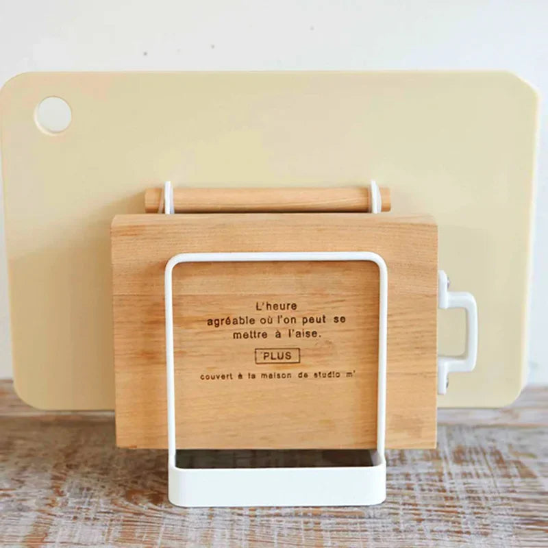 Kitchen Organizer, Punch - Free, Multifunction, Cutting Board Holder Rack, Kitchen Storage, Rag Dish Rack Holder Shelf, Home