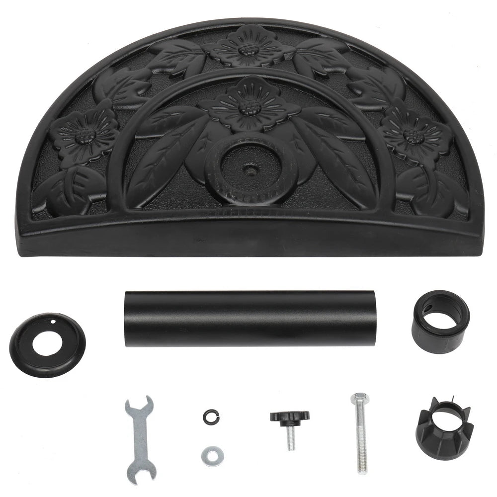 50*25*31cm Umbrella Seat Semi-circular Resin Black