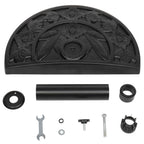 50*25*31cm Umbrella Seat Semi-circular Resin Black