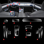 For Geely XingYue L Monjaro 2021-22 Gearbox Panel Navigation Screen Automotive Interior TPU Protective Film Anti-Scratch Sticker