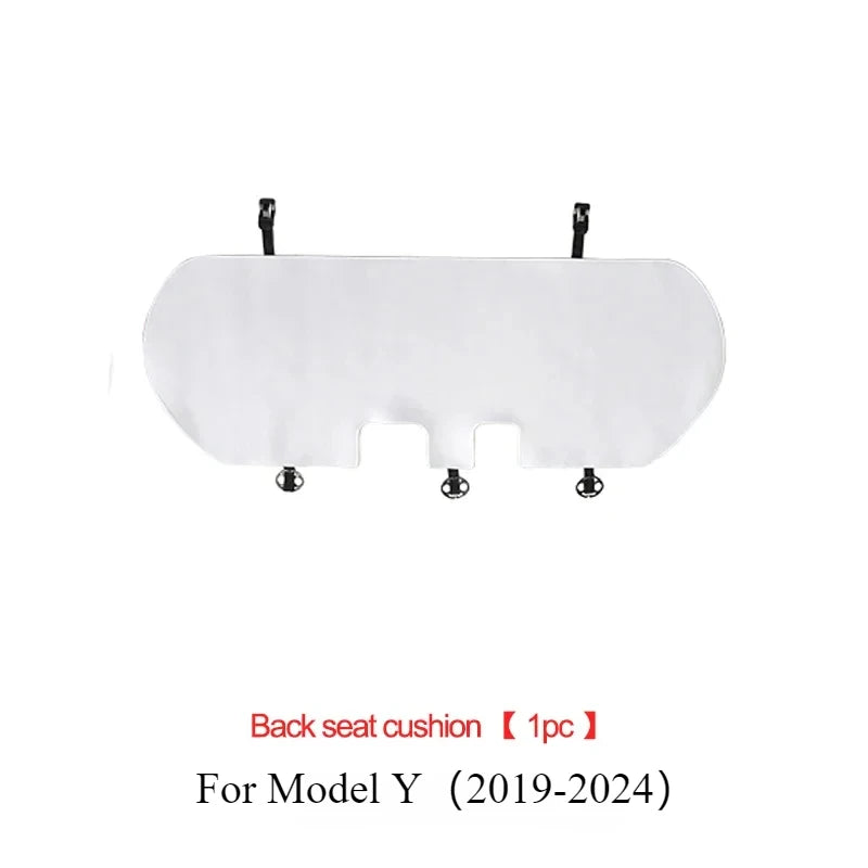 Seat Cover Cushion for Tesla Model 3 Y Flannel White Seat Protection Mat Anti-dirty Non-slip Cushion Car Interior Accessories