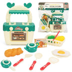 Diy Mini Children's Kitchen Toys Sound And Light Kitchenette Safe Plastic Pretend Role Play Tableware Kids Educational Toy Gifts