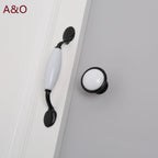 Handles Drawer Cabinet Furniture Kitchen Handles for Cabinet Knob Door Drawer Furniture Kitchen Knob European Black Hardware