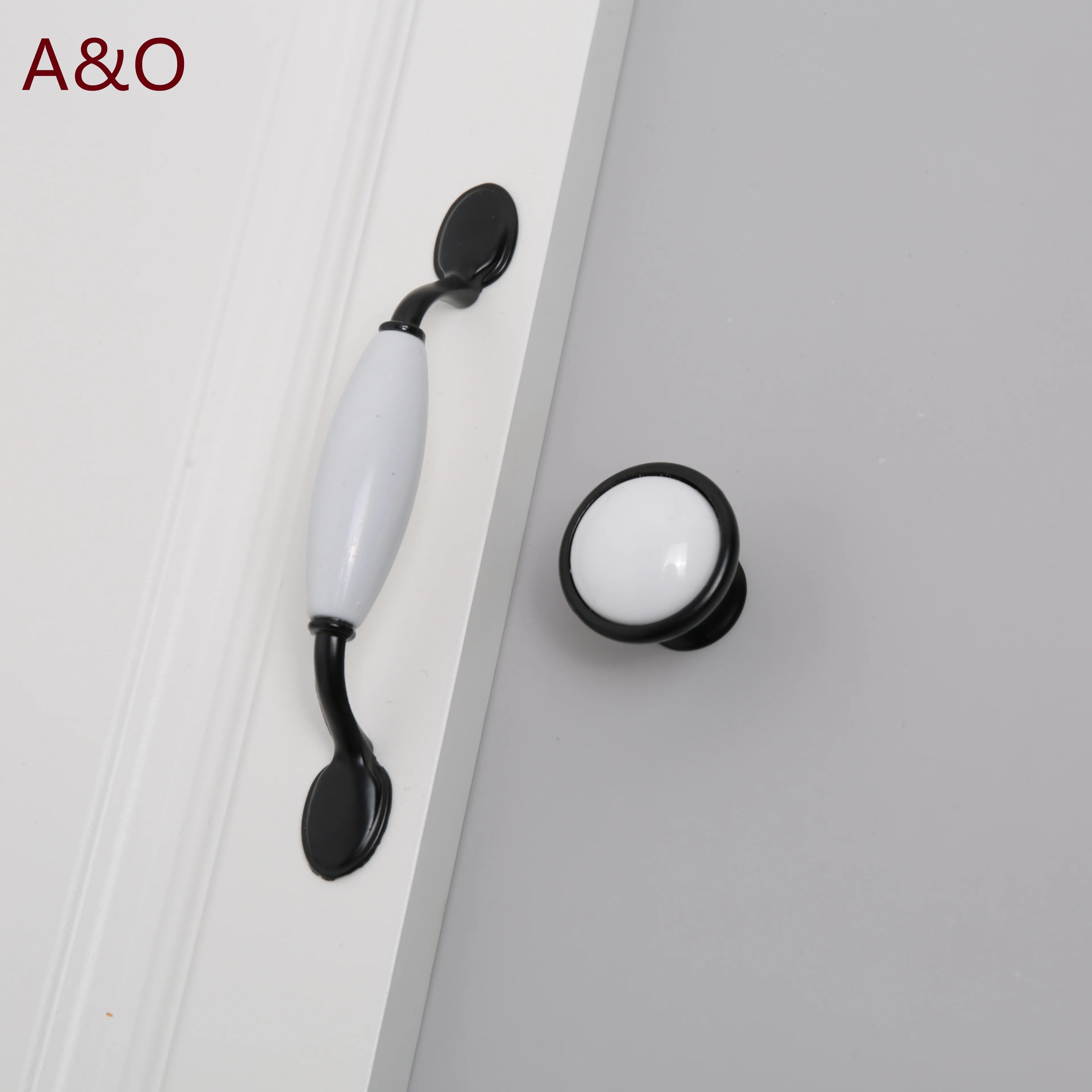 Handles Drawer Cabinet Furniture Kitchen Handles for Cabinet Knob Door Drawer Furniture Kitchen Knob European Black Hardware