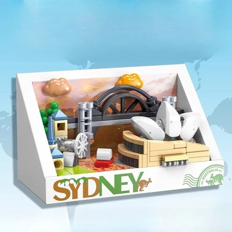 New York Magnetic Refrigerator Magnet Building Blocks Accessories London Landmark Building Paris Small Particle Model Toy Gift