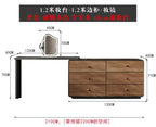 FG11Medieval style new all-solid wood dresser walnut color black retro