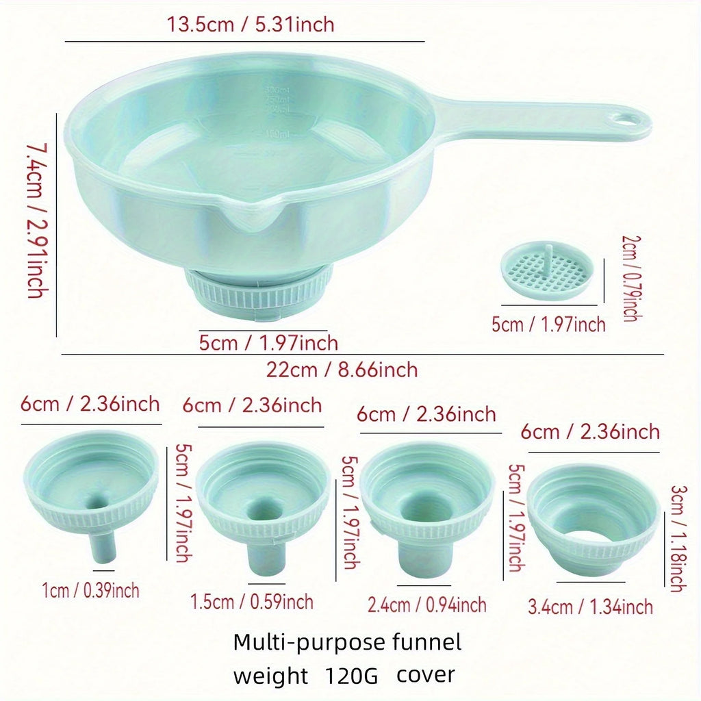 Large Diameter Kitchen Funnel -  Ideal for Cooking, Camping, and Travel Essentials, Perfect for Spices, Nuts, and Small Items