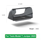 For Tesla Model Y Juniper 2025 Model 3 Highland 2024 Under-Screen Hidden Storage Box Behind Screen Center Console Organizer Case