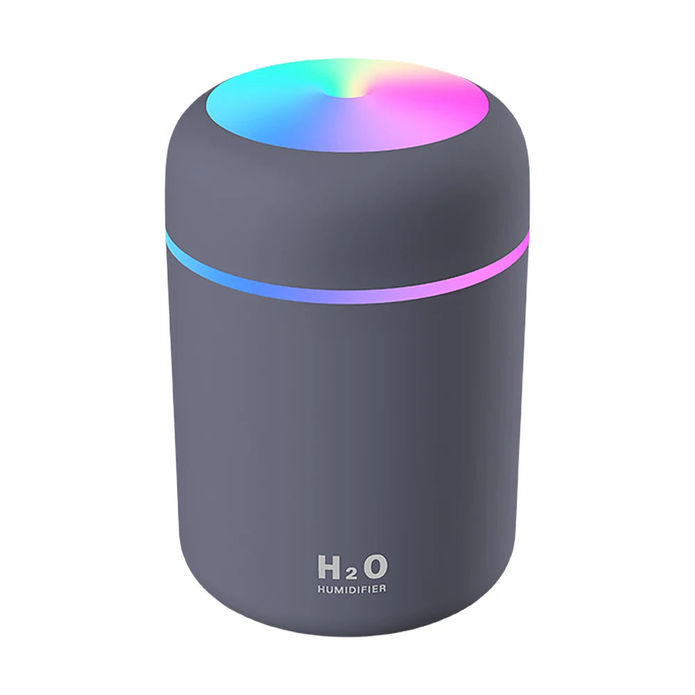 300ml Cool Mist Sprayer USB with Colorful Light Portable Electric Air Humidifier Mini Ultrasonic Air Humidifier for Car Bedroom