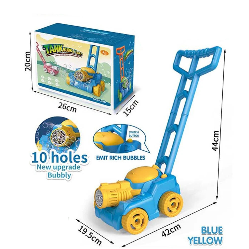 Electric Bubble Lawn Mower Car for Kids - Outdoor Fun