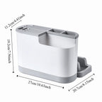 Large Capacity Multi Kitchen Cutlery Holder Waterproof Space Saving Integrated Drainer Organizer Stable Chopstick Bucket
