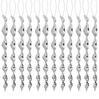 12-120pcs Bird Repellent Reflective Rods 30cm Scare Birds Repeller Wind Spiral Rotating Rod Hanging Ornaments Home Garden Decor