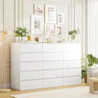 5 Drawer White Dresser, Dresser Tall White Dresser with Large Storage Space, Modern Storage Chest of Drawers