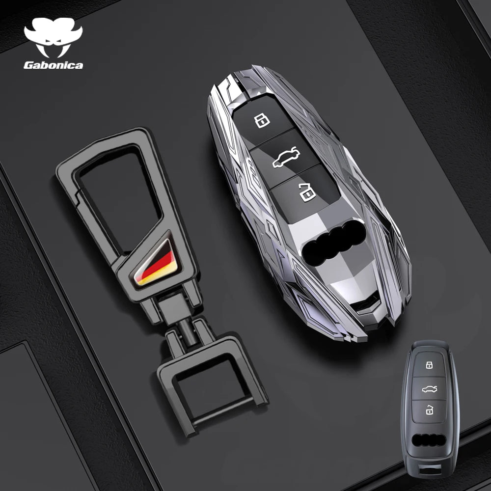 Alloy Car Key Case Cover Shell Fob For Audi A1 A3 Q2L Q3 S3 S5 S6 TT TTS Q7 Q5 A6 A4 A4L Q5L A5 A6L A7 A8 Q8 S4 S8 Accessories