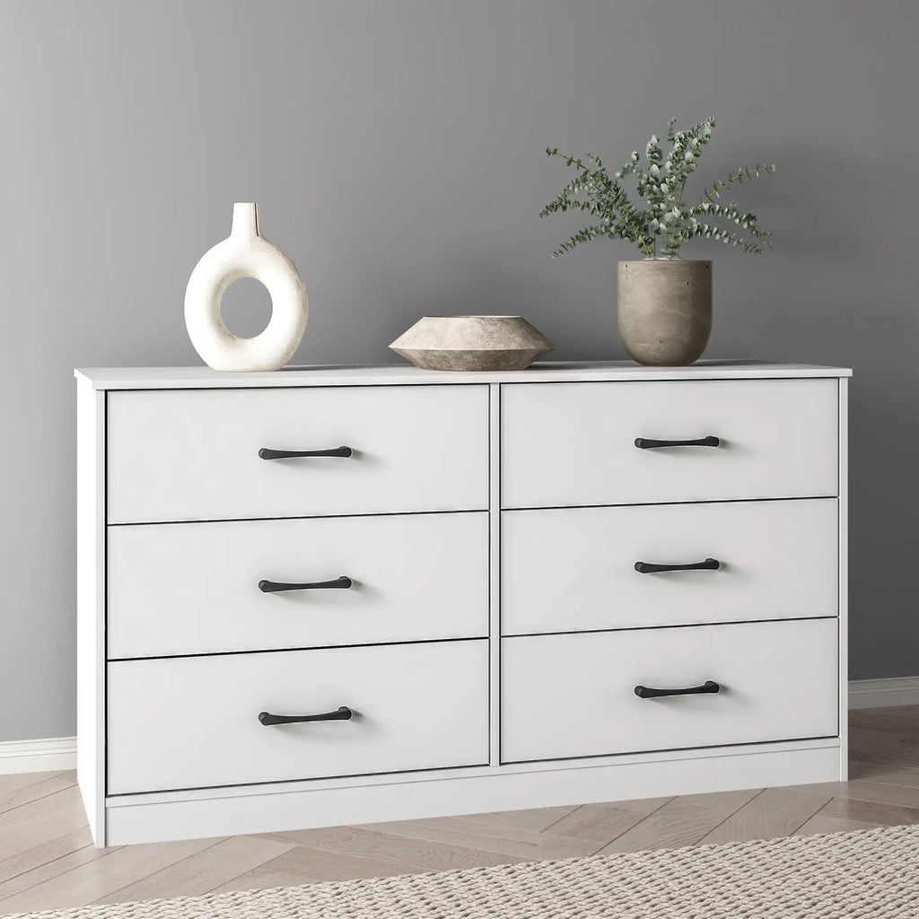 Ardent 6 Drawer Dresser, White