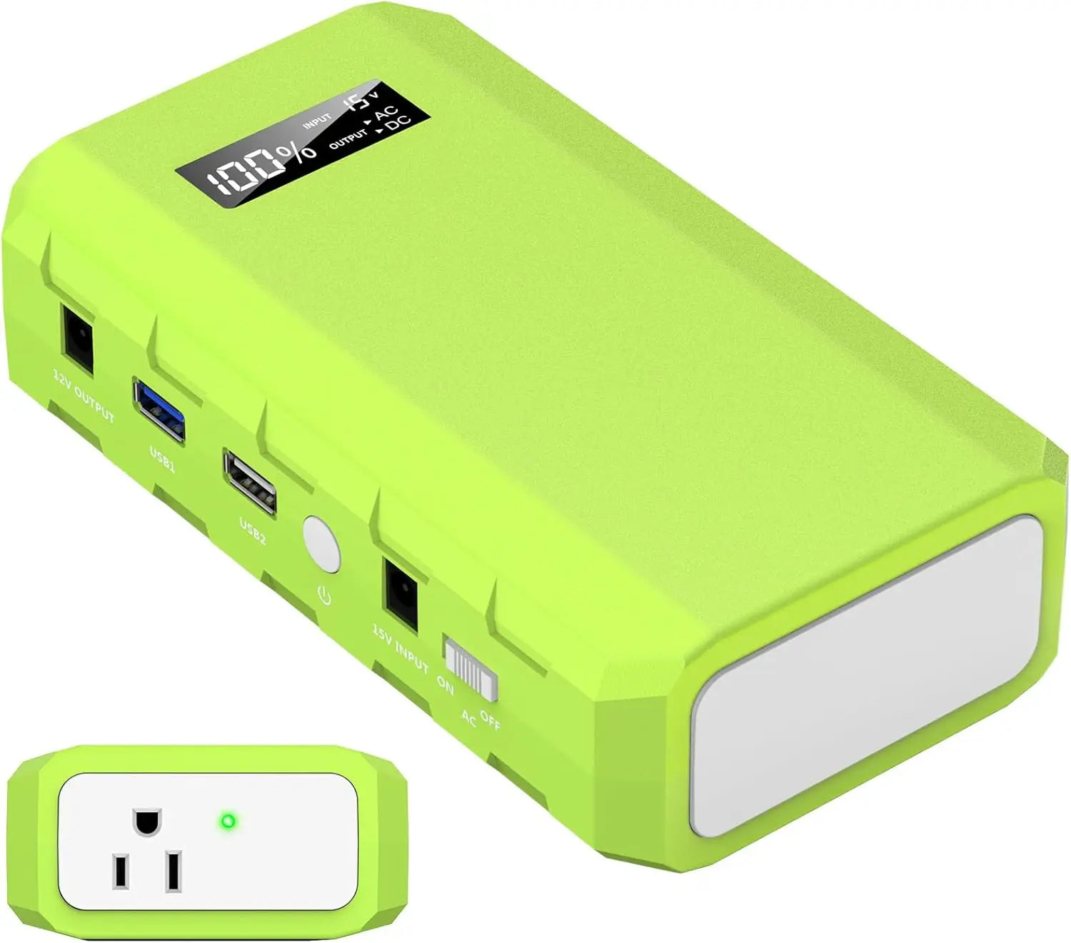 Portable Power Station with AC Outlet, 65W/110V External Battery Pack 24000mAh/88.8Wh Power Bank for Outdoor Tent Camping Home